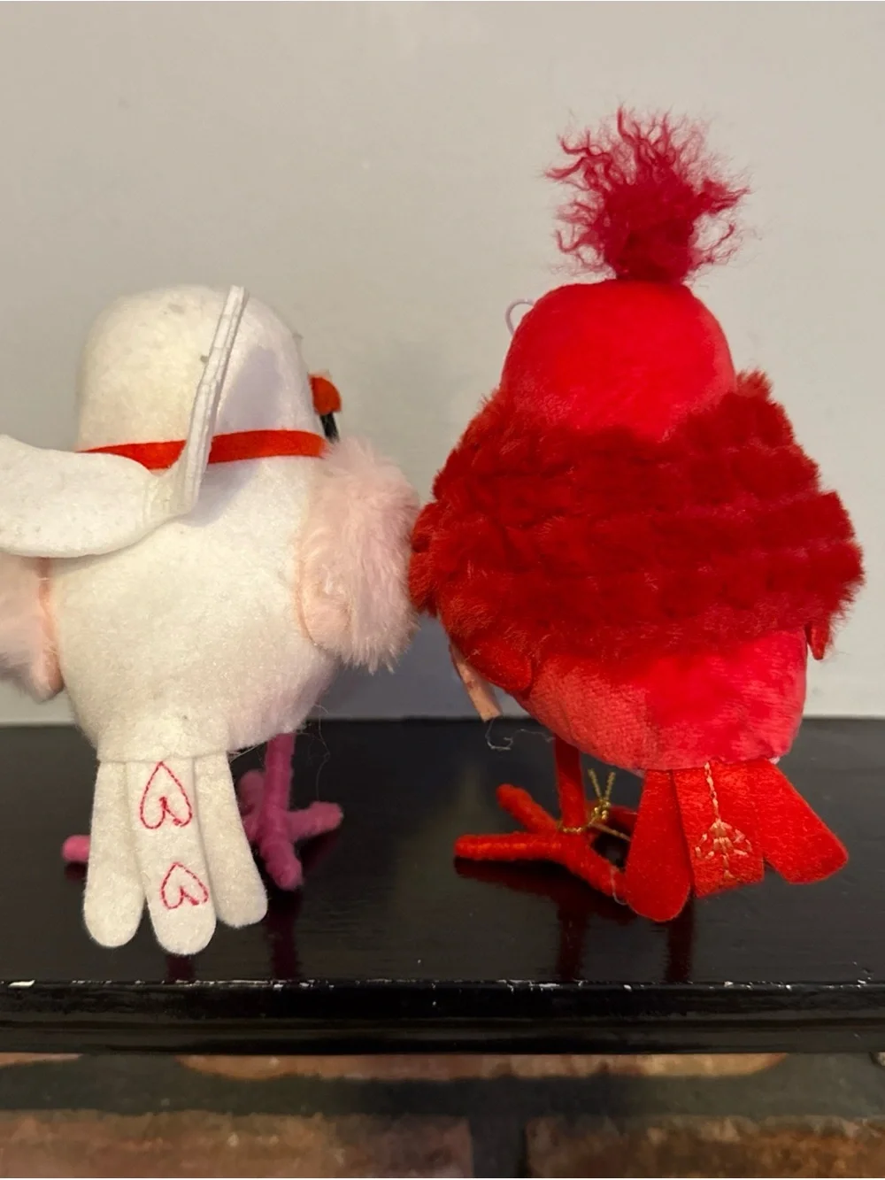 Target Pink and Red Valentine Bird Plush Holiday Decor